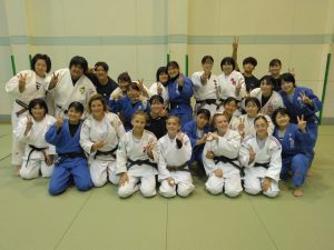 柔道部　フランスの柔道クラブの選手たちと合同練習