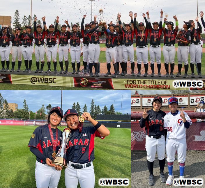 【女子硬式野球部】本学学生と本学卒業生が、国際試合に出場。日本代表が優勝しました。